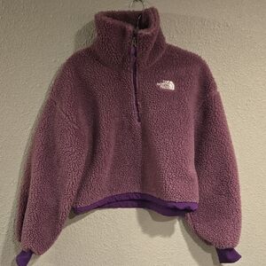 The North Face Purple Sherpa Fleece Jacket